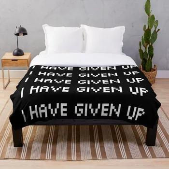 

Broken Pixel Mulitple I Have Given Up Whit Throw Blanket Soft Sherpa Blanket Bed Sheet Single Knee Blanket Office Nap Blanket