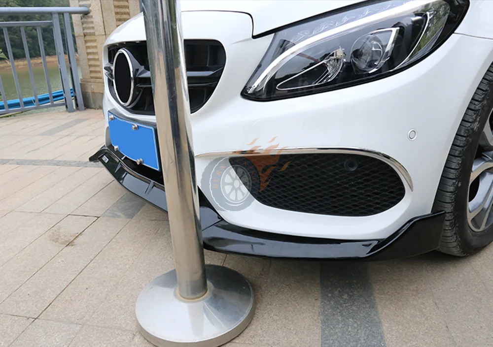 3 шт. передний бампер для Mercedes W213 E класс E200 17-19 Sport Edition углеродное волокно вид ABS материал передний бампер протектор