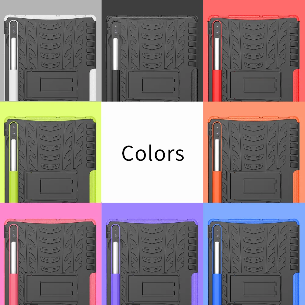 For Samsung Galaxy Tab S6 10.5 2019 SM-T865 SM-T860 Tablet Case With stand Rugged Hybrid Case Cover 1031#C