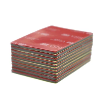 

3M Strong Double-Sided Adhesive Acrylic Foam Tape Double-Sided Tape Office Adhesive Tape Gray 40 Mm X 50 Mm X 2 Mm X 10pcs