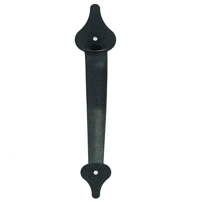 

4pcs Handles 28.5cm Sliding Door Handle Black Cast Iron Cabinet Closet Matte