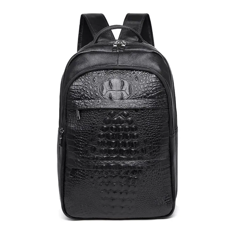 

Fashion Large Capacity Leather Backpack Teenager Student Bookbag Laptop Daypack Travel Bag for Women Men