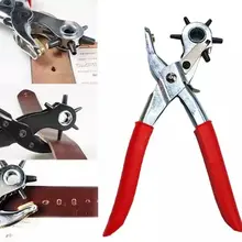 

Leather Punch Tools Belt Hole Plier Eyelet Puncher Revolve Sewing Machine Bag Setter Leathercraft Tool Watchband Strap Craft