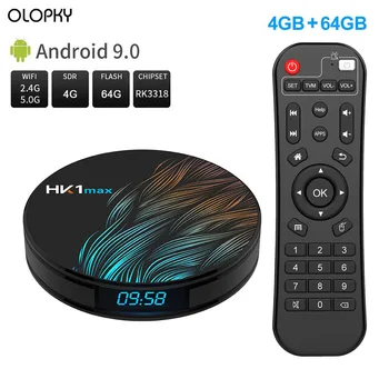 

New Android TV Box Android 9.0 RK3318 Smart TV Box 4GB RAM 64GB Youtube 4K 2.4G/5G H.265 BT4.0 Play Store Netflix Media Player