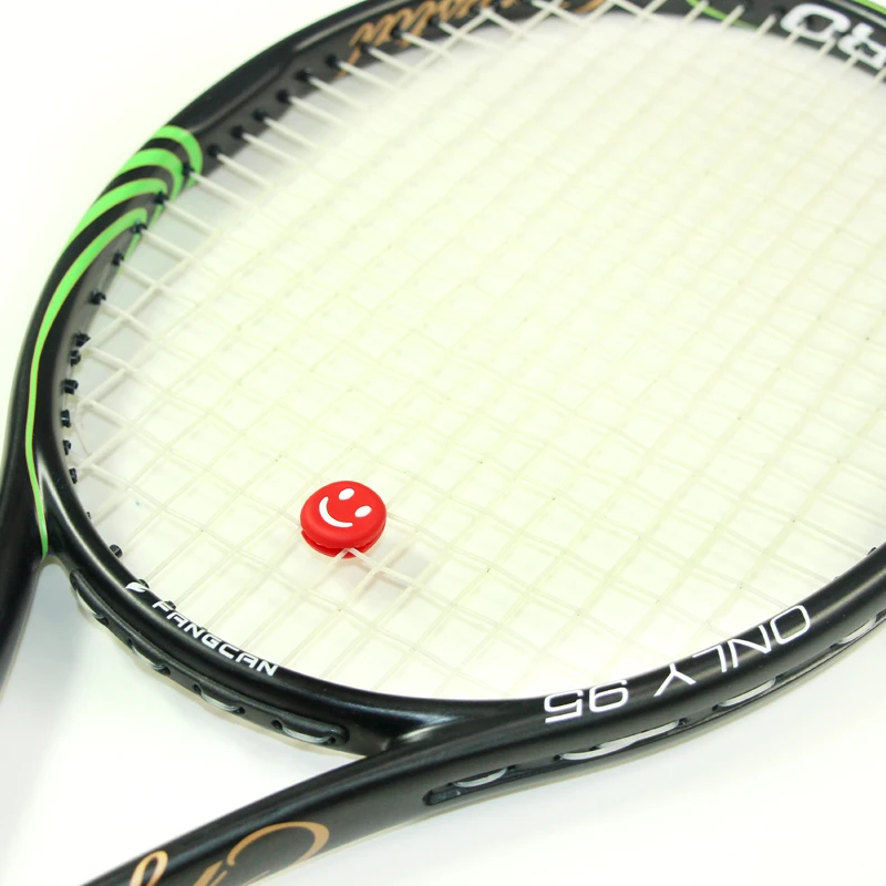 Tennis Accessories Tennis Racket Shock Absorber FANGCAN 6PC Smiley Face Tennis Dampener Silicone Tennis Racket Antivibrador