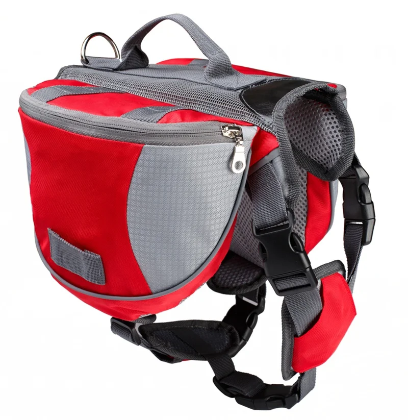 Adjustable Pet Backpack Saddle Bag For Large Dog Hiking Travel Load Training S 