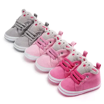 

Toddlers Baby Cute Cartoon First Walkers Shoes Baby Moccasins Soft bottom Bebe Anti-slip Baby shoes 11-13cm