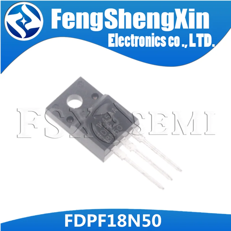 10 шт./лот Новинка FDPF18N50 18N50 FDPF18N50T фотолампа полевых эффектов MOSFET N канал 500V 18A|channel n