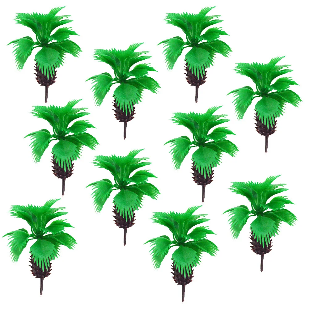 50 шт./партия 40 мм Miniatu модель пальмового дерева, моделирование ствола, строительство ландшафтного пейзажа, зеленое расположение пейзажей