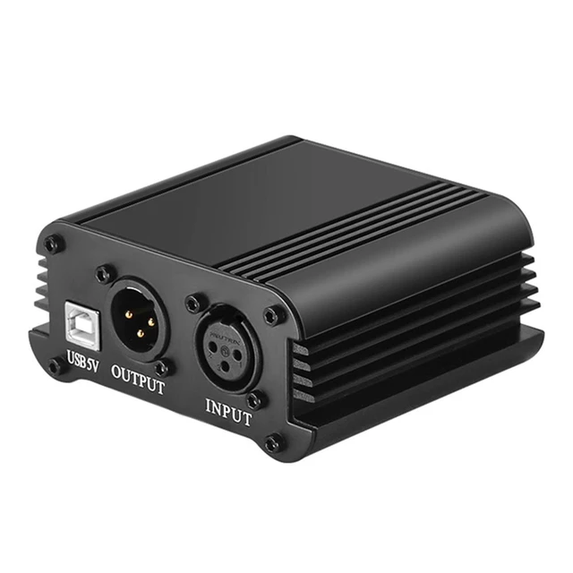 Micrófono amplificador ultracompacto de 1 canal, preamplificador de  instrumento para preamplificador de potencia Phantom - AliExpress