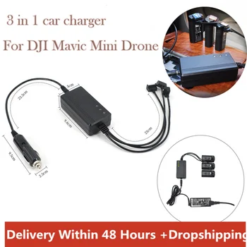 

2020 New 13.5x8cm For Dji Mavic Mini Drone Battery Charging Hub 3 In 1 Car Charger Adapter Part Accessories Dropshipping