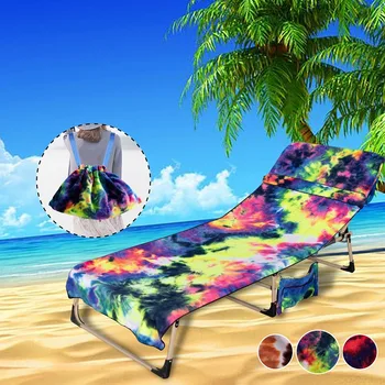 

Gorgeous Colorful Microfiber Beach Towel For Adults Tie-dye Magic Beach Chair Cover Towel Backpack Beach Towel Recliner Cover