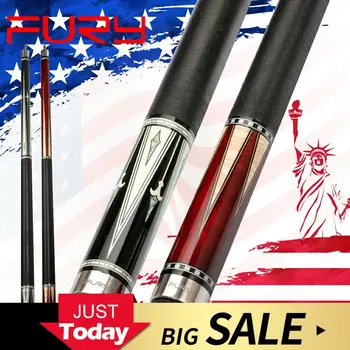 

OriginalFury Billiard Pool Cue Hard Maple shaft AK series with Case Linen Thread Stick 11.75/12.75mm Tiger Tip Professional Kit