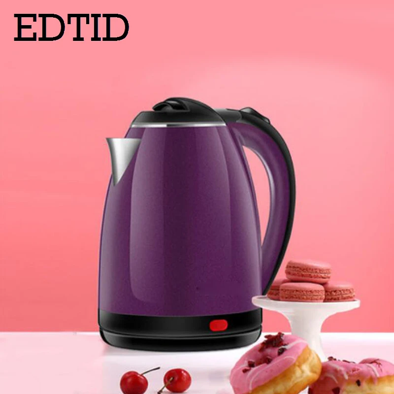 EDTID Электрический чайник из нержавеющей стали 1.8л, бытовой Быстрый ...