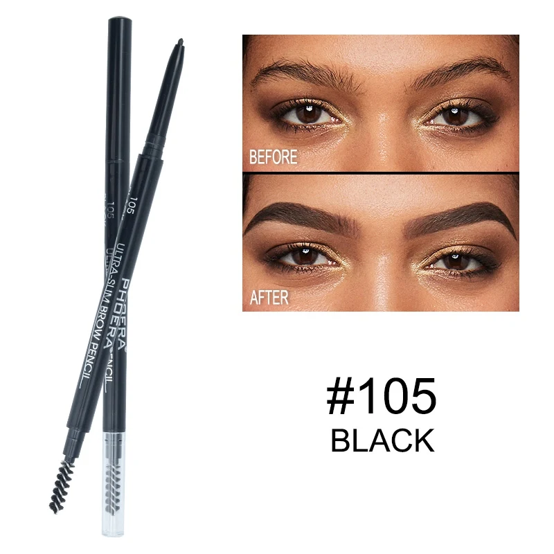 Автоматический 5 цветов 2 головки Microblading карандаш для бровей водостойкая татуировка для бровей с щеткой стойкий карандаш для бровей Косметика - Цвет: 105