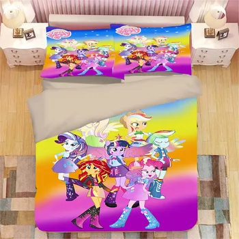 

My little pony/unicorn Bedding set Linens Duvet Covers Pillowcases Comforter Bedding Sets Bedclothes Bed Linen Bed Set king