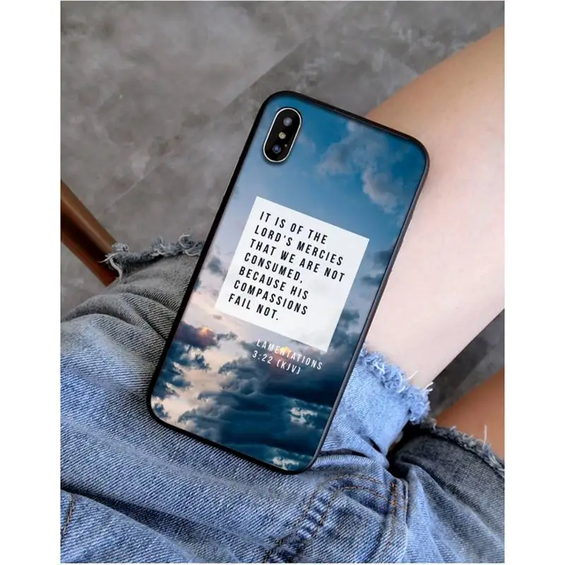 MaiYaCa Cross christian bible quotes verse jesus Customer Phone Case for iPhone 11 pro XS MAX 8 7 6 6S Plus X 5 5S SE XR SE2020 MaiYaCa Cross christian bible quotes verse jesus Customer Phone Case for iPhone 11 pro XS MAX 8 7 6 6S Plus X 5 5S SE XR SE2020
