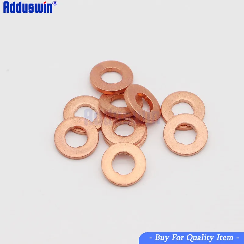 7x15mm EURO-III common rail injector nozzle copper pad gasket for diesel injector sealing diesel pump repair tool parts Diesel Injector Repair Kits 50 pcs