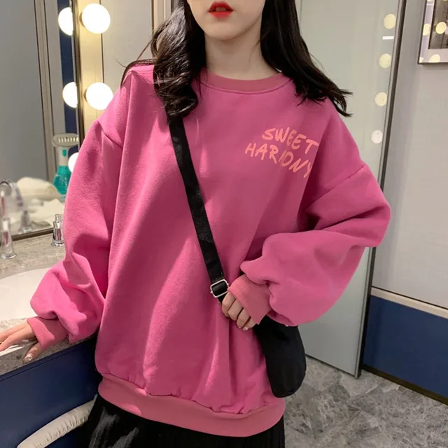 Sudaderas con capucha informales de dos lados con estampado de letras  sudadera fina de longitud media jerséis con cuello ovalado sudaderas| Sudaderas con capucha y sudaderas| - AliExpress