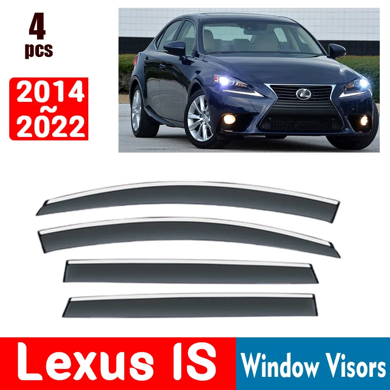 FORLexusISIS250IS350IS300h20142022WindowVisorsRainGuard