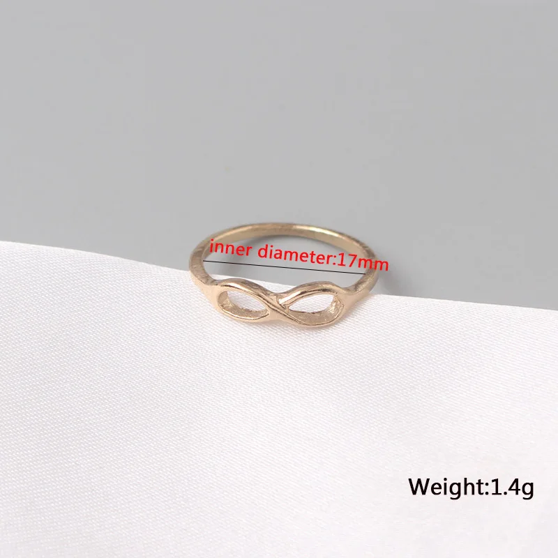 Mini Knot Rings Women 17mm Round Wedding Rings Ladies Fingers Accessories