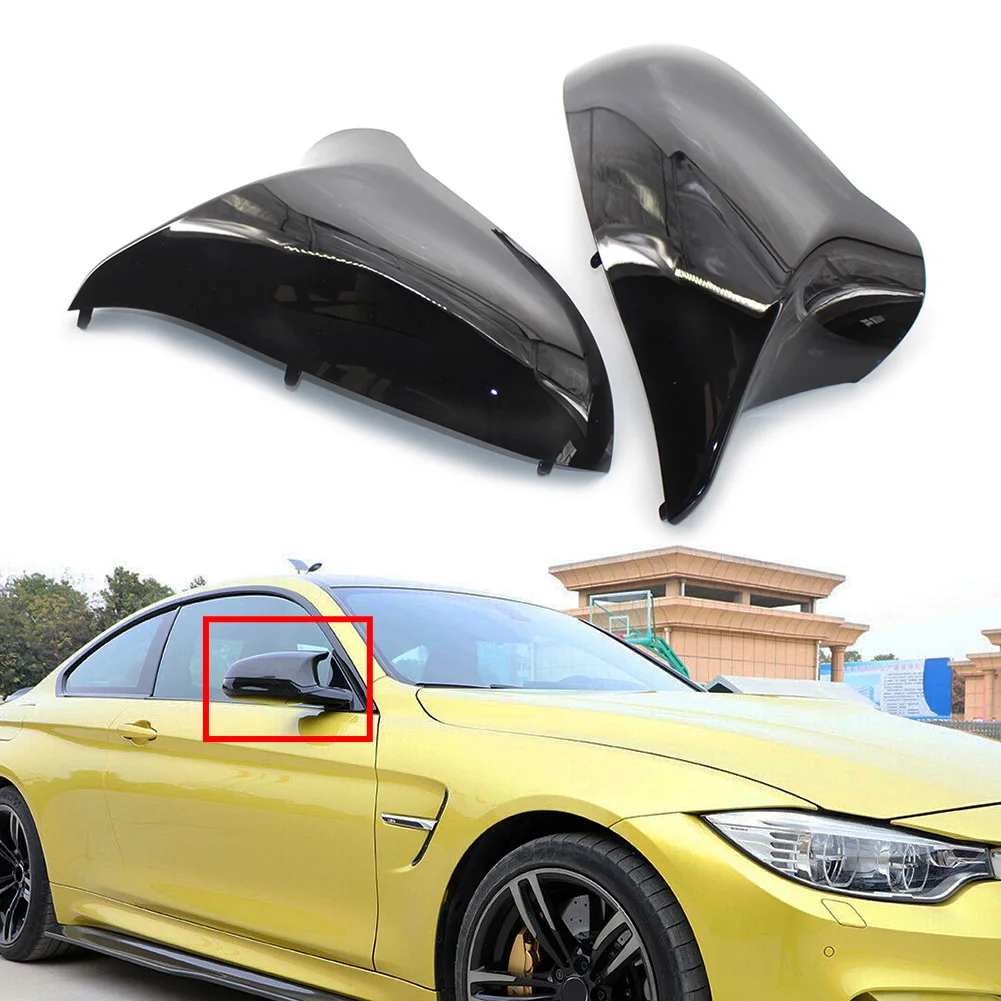 

Глянцевая черная крышка для автомобильного зеркала заднего вида из АБС-пластика, боковая крышка для зеркала BMW F80 F82 F83 M3 M4 Series 2014 2015 2016 2017 2018 LHD