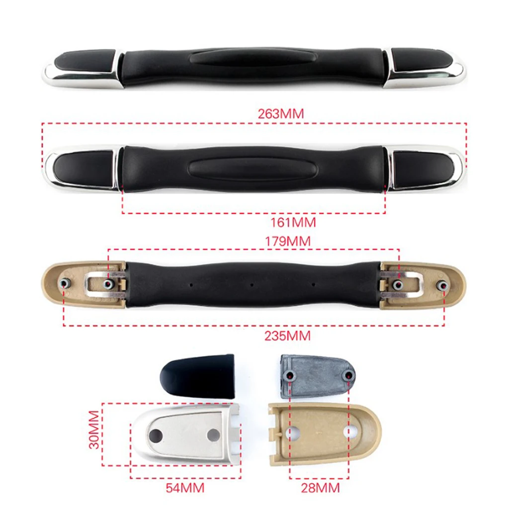 Replaced Suitcase Luggage Case Handle Hand Grip Flexible Spare Strap (RB-071B) - Perfect Replacement For Your Old Broken Ones