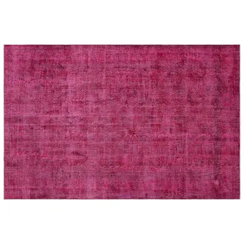 

Handmade Red Vintage Overdyed Turkish Area Rug 206x314 Cm-6'9''X10'4''