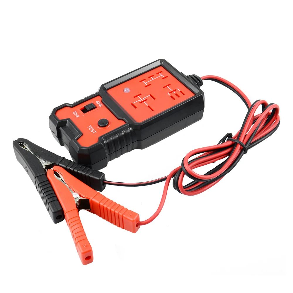 Newest Automotive Electronic Relay Tester Alligator Clip Car Tester Diagnostic Tool Universal for 12V Cars easy to use