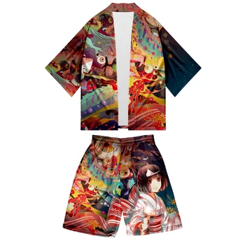 

Noragami cartoon unisex new 3D t shirt Sports Unisex suit hort-sleeved t shirt Trend Casual Short-sleeved Kop casual Kimono