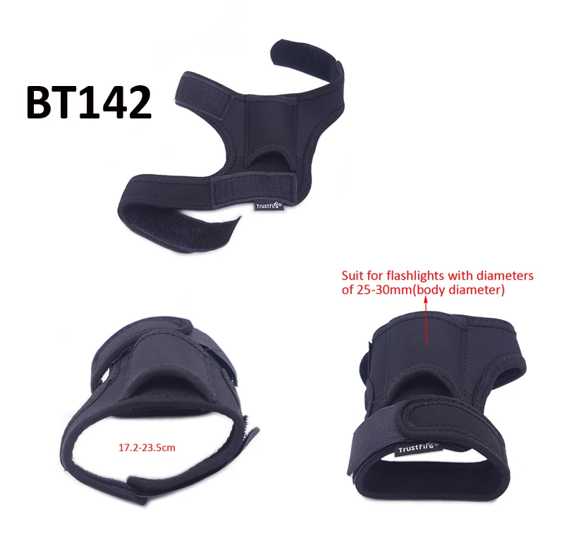 Underwater Scuba Diving Dive LED Torch Flashlight Holder Soft Black Neoprene Hand Arm Mount Wrist Strap Glove Holster