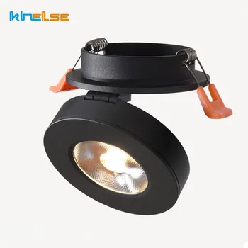 

3W/5W/7W/10W Foldable Mini Simple LED embedded ceiling down lamp 360 degree rotatable built in COB Spot light Recessed Downlight