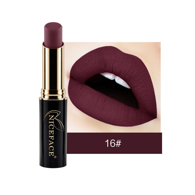 24 Colors Matte Women Lipstick Labiales Beauty Make Up Long Lasting Waterproof Metallic Lipstick Drop Shipping New Hot TSLM1