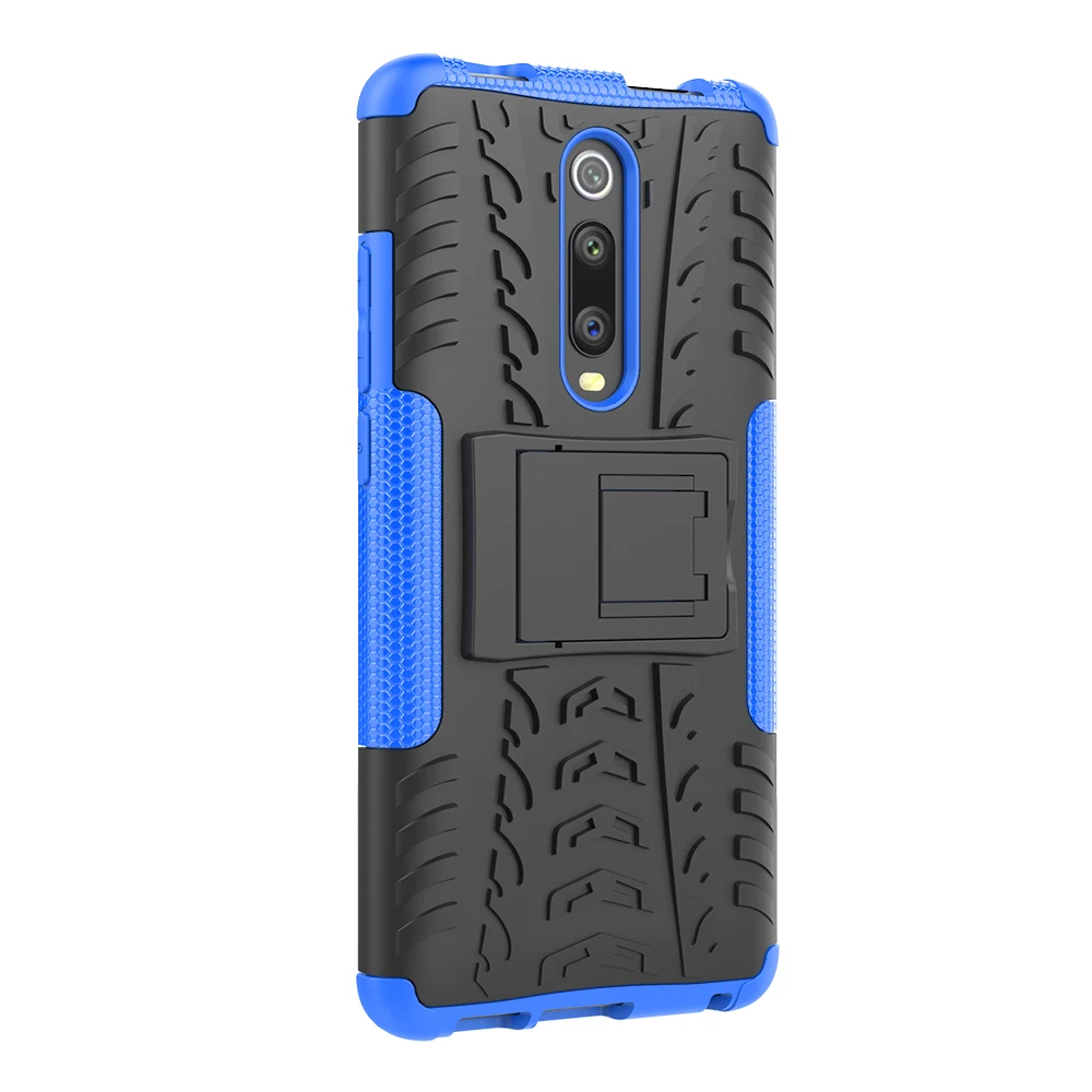 Для Xiao mi Red K20 Pro 9T 7A задний двухслойный чехол TPU PC Гибридный защитный с подставкой