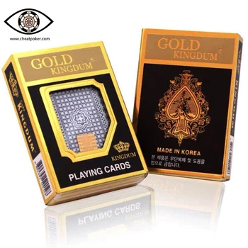 

Marked cards for contact lenses, plastic Infrared marked Gold Kingdum perspective anti cheat poker