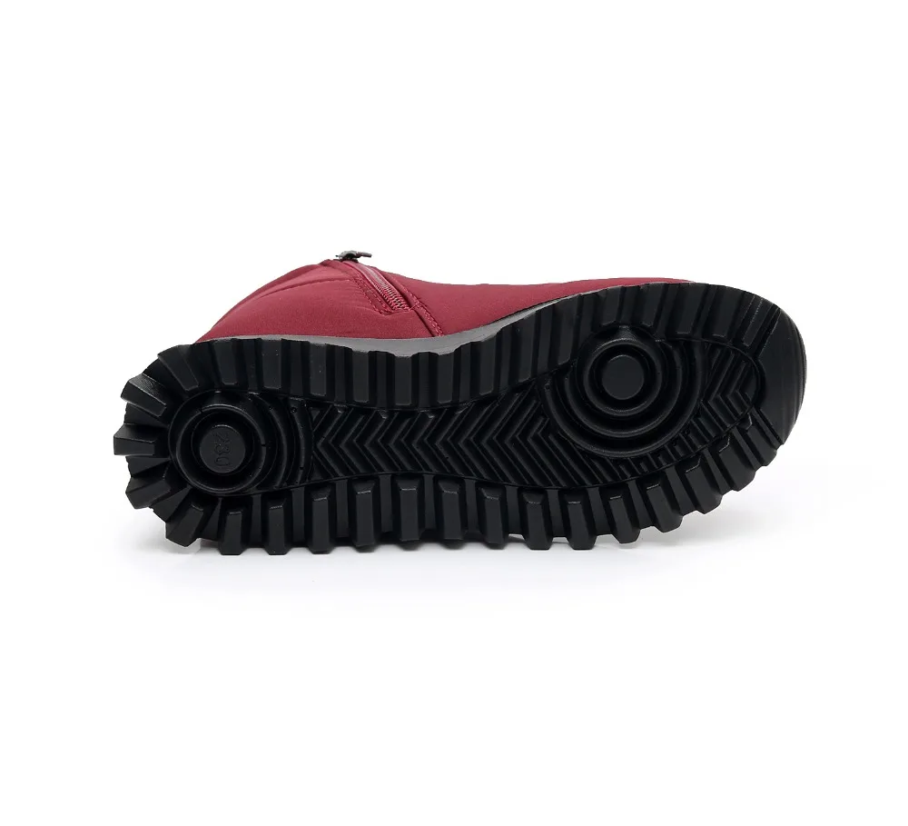 Новинка года; зимние сапоги; женские непромокаемые сапоги из плюша с боковой молнией; женские ботинки; обувь для мам; g826