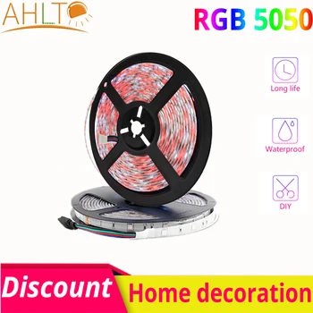 

5M 5050 RGB/RGBWW IP67 Waterproof Flexible LED Strip Light Holiday Decoration Light DC12V Table Lamp Night Light Garden Lighting