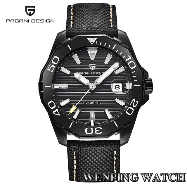 style 3 Pagani Дизайн 47 мм мужские топ бизнес часы с черным циферблатом Морская Чайка автоматический механизм черный PVD чехол из нержавеющей стали мужские часы - Цвет: style 3