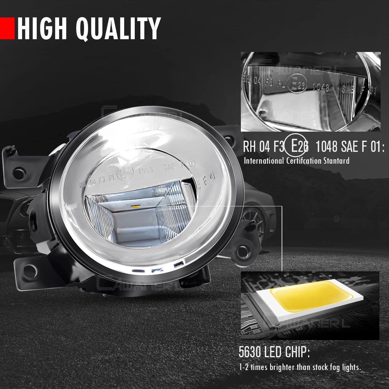 2 Pieces Car Front Bumper Fog Light Assembly Led Lens Fog Lamp Drl 30w  6000lm 12v For Infiniti Q50 Q50l Q70 Q70l Qx50 Qx60 Qx80 - Car Headlight  Assembly - AliExpress