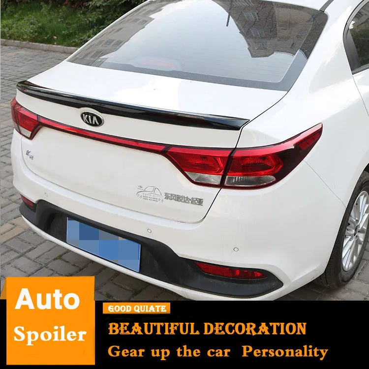 Спойлер для Kia K2 2017 2018 спортивный спойлер из АБС пластика заднего крыла