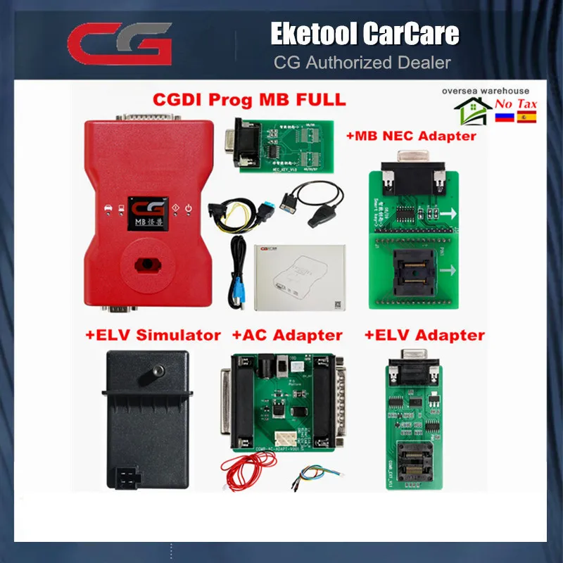 Новый оригинальный CGDI Prog MB для Benz ключевой программатор поддержка всех ключей