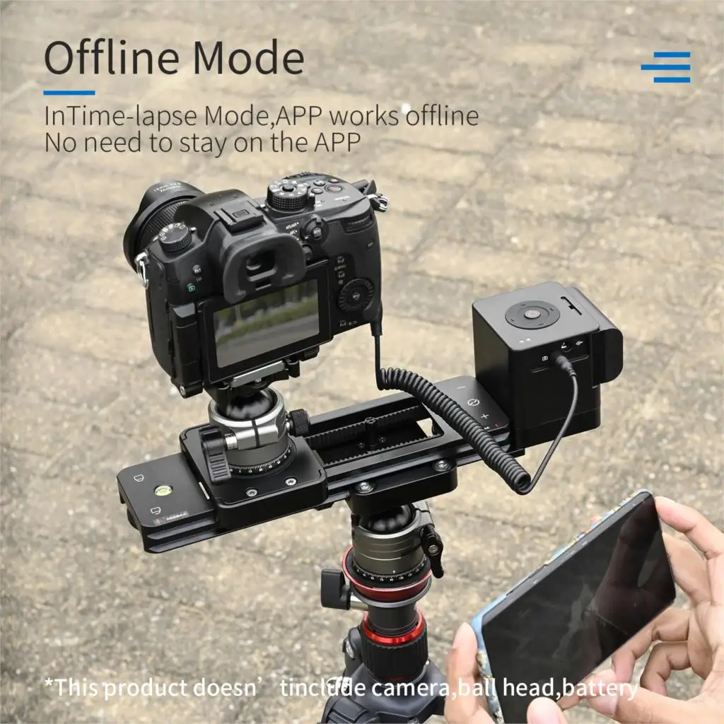 YC Onion Chocolate Milk Mini Camera Motorized Slider Retractable Slider APP Control for DSLR Camcorder Shooting SmartPhone GoPro