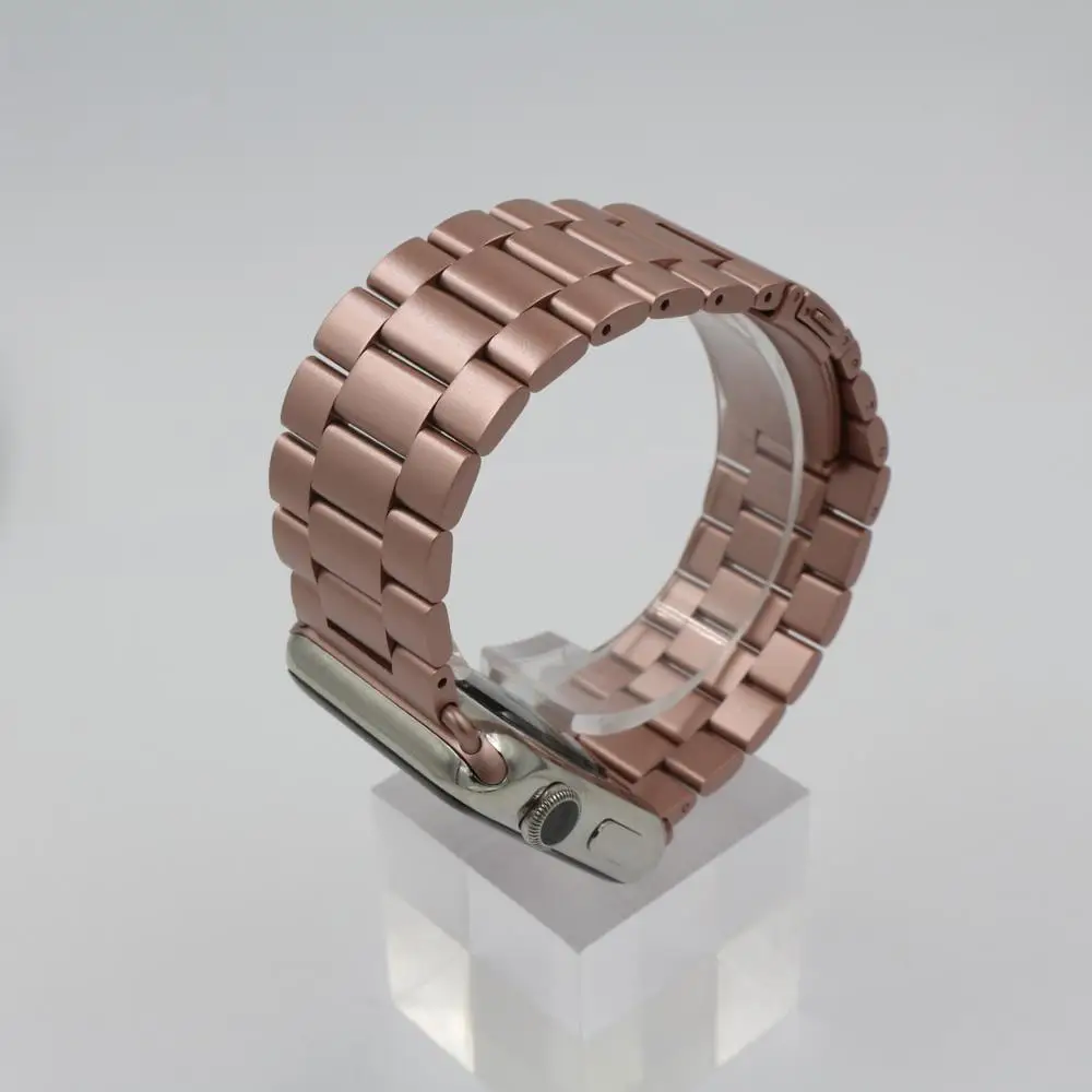 Браслет URVOI для apple watch series 6 SE 5 4 3 2 1 ремешок iWatch звеньевой браслет из нержавеющей