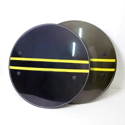 Bouclier rond Anti émeute, 1 pièce, autodéfense de sécurité, pc en plastique, Protection de haute qualité 