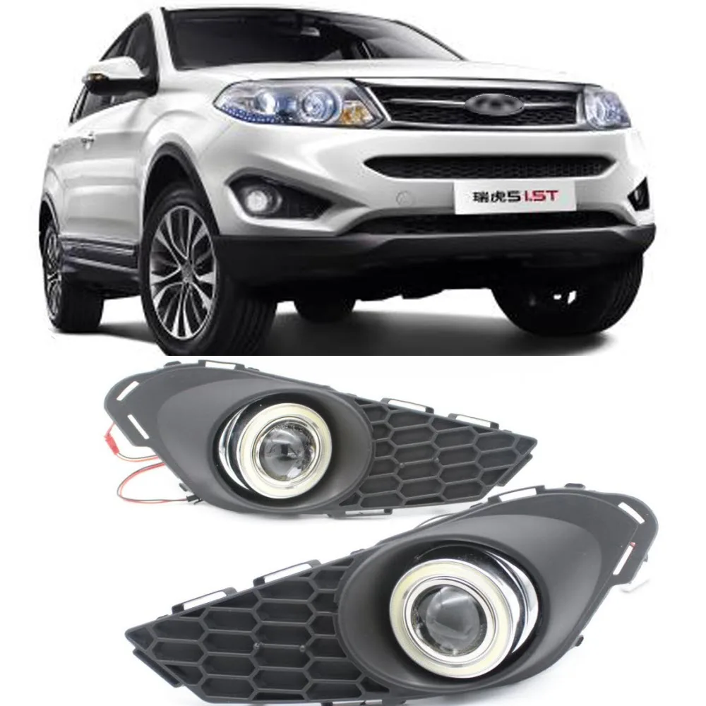 EEMRKE автомобильный Стайлинг для Chery Tiggo 5 2014 2015 COB светодиодные ангельские глазки DRL