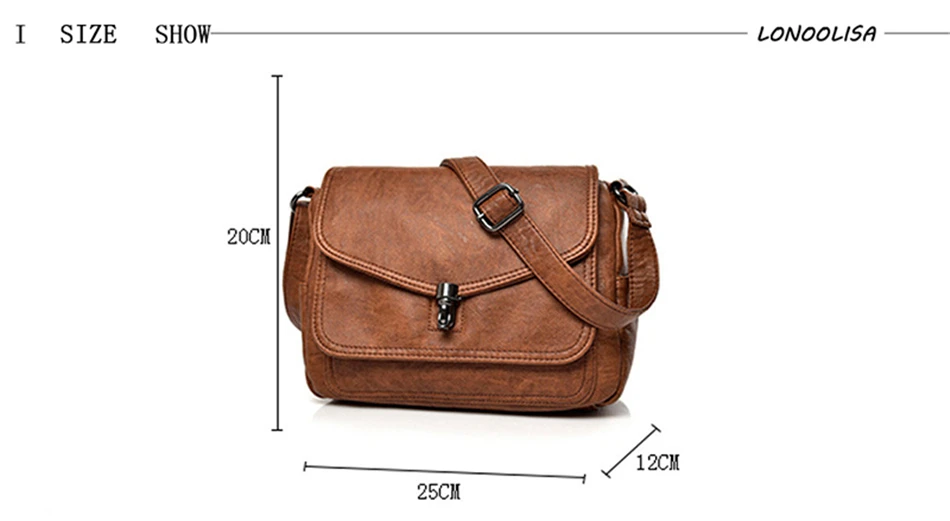 Vintage Soft Leather Women Shoulder Bags Luxury Handbags For Women Bags Designer Small Crossbody  Messenger Bag megamarketpla...