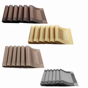 

AFBC Placemat, Crossweave Woven Non-Slip Insulation Placemat Washable Table Mats