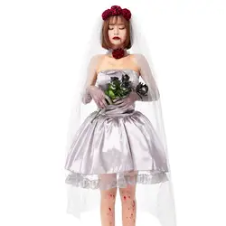 2019 Косплей красная роза призрак невесты короткая юбка платье принцессы на Хэллоуин вечерние карнавал взрослых женщин вампир свадебное