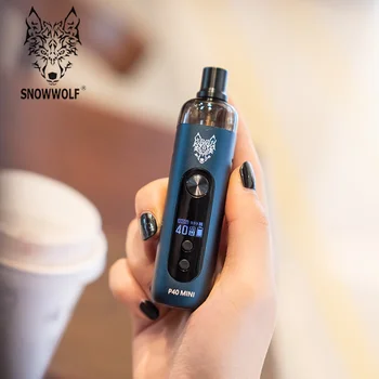 

Original Snowwolf P40 Mini Pod System Kit Pod Vape Pen 1100mAh rebuildable pod system 5ML Atomizer Side Filling Vape Kit