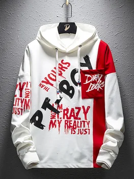 

Fashion Guard Men's Fall Hip-hop Hoodies Casual Loose Teen Student Personality Jacket Modern Black Outwear Bestselling GG50wy